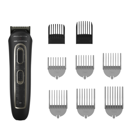 Aparat de tuns multifunctional Rowenta x Karl Lagerfeld Trim & Style 12 in 1 TN911LF0, Tehnologia Wet & Dry, autonomie pana la 120 minute [2]
