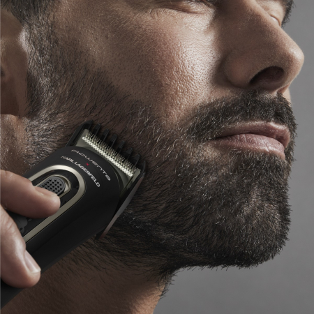 Aparat de tuns multifunctional Rowenta x Karl Lagerfeld Trim & Style 12 in 1 TN911LF0, Tehnologia Wet & Dry, autonomie pana la 120 minute [13]