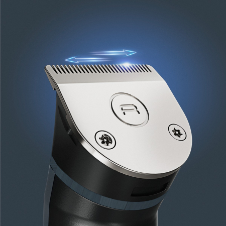 Aparat de tuns multifunctional Rowenta X Series 900 19 in 1 TN9730E0, autonomie 360 minute, 8000 RPM, 7 piepteni, tehnologie Wet & Dry, incarcare rapida, lame din inox, geanta pentru depozitare, negru [5]