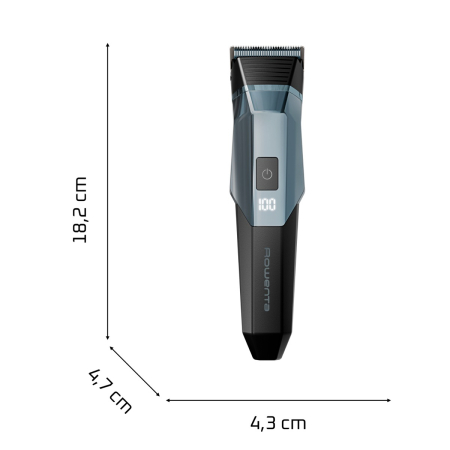 Aparat de tuns multifunctional Rowenta X Series 900 19 in 1 TN9730E0, autonomie 360 minute, 8000 RPM, 7 piepteni, tehnologie Wet & Dry, incarcare rapida, lame din inox, geanta pentru depozitare, negru [16]