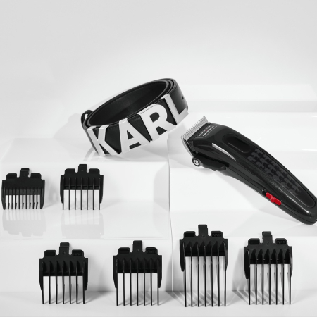 Aparat de tuns parul Rowenta x Karl Lagerfeld Perfect Line TN152LF0, lame inox, 6 piepteni, 5200 rpm, negru [13]