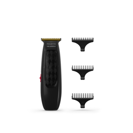 Aparat de tuns parul Rowenta x Karl Lagerfeld Perfect Line TN182LF0, lame inox, 6 piepteni, 5200 rpm, negru [2]