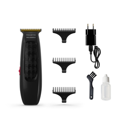Aparat de tuns parul Rowenta x Karl Lagerfeld Perfect Line TN182LF0, lame inox, 6 piepteni, 5200 rpm, negru [1]