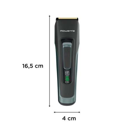 Aparat de tuns parul si barba Rowenta Advancer TN5224E0, autonomie 120 min, 2 piepteni reglabili, pana la 29 de lungimi, 0.5 - 30 mm, setare precizie 1 mm, indicator baterie LED, husa inclusa, negru [2]