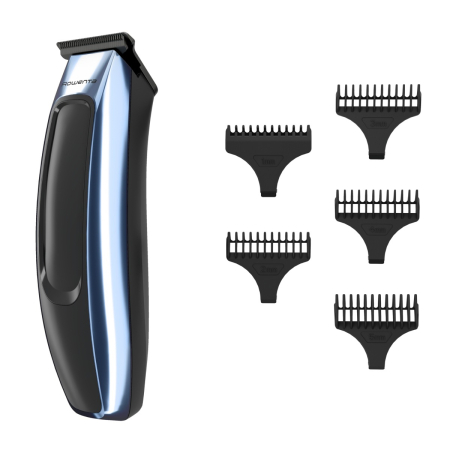 Aparat de tuns pentru contur si detalii Rowenta Barber Experience TN1851E0, lame inox, 6500 rpm, autonomie 90 minute, 0.5 - 5 mm,incarcare rapida, negru & gri [2]