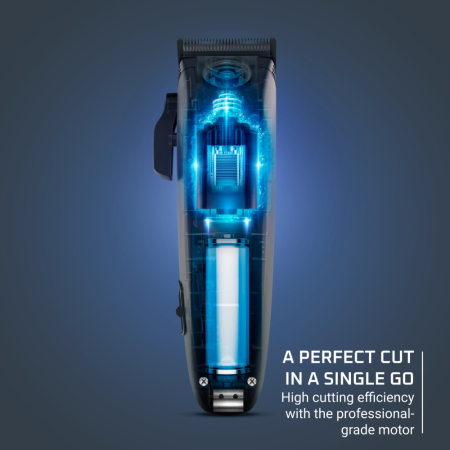 Aparat de tuns Rowenta Barber Experience TN1551E0, lame inox, 6500 rpm, autonomie 150 minute, 0.6 - 26.5 mm, cablu alimentare 1.8 m, albastru & negru [8]
