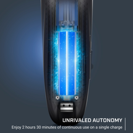 Aparat de tuns Rowenta Barber Experience TN1551E0, lame inox, 6500 rpm, autonomie 150 minute, 0.6 - 26.5 mm, cablu alimentare 1.8 m, albastru & negru [6]