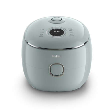 Electrocasnice - Aparat multifunctional de gatit orez Tefal Pop RK5354E0, 350 W, capacitate 0.7 L, 8 programe, tehnologie digitala, functie mentinere la cald, verde