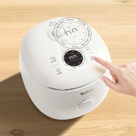 Aparat multifunctional de gatit orez Tefal Pop RK535AE0, 350 W, capacitate 0.7 L, 8 programe, tehnologie digitala, functie mentinere la cald, design c [9]