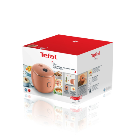 Aparat multifunctional de gatit orez Tefal Pop RK535TE0, 350 W, capacitate 0.7 L, 8 programe, tehnologie digitala, functie mentinere la cald, design c [18]
