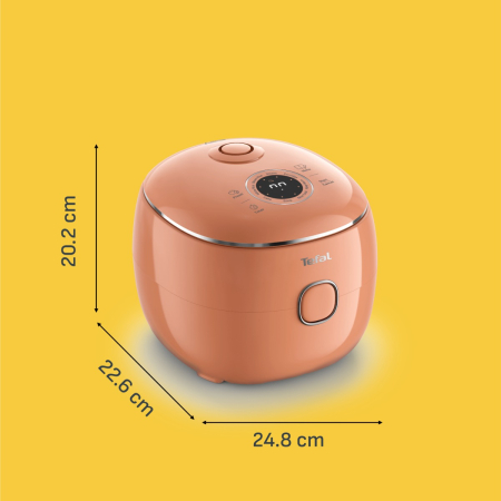 Aparat multifunctional de gatit orez Tefal Pop RK535TE0, 350 W, capacitate 0.7 L, 8 programe, tehnologie digitala, functie mentinere la cald, design c [17]