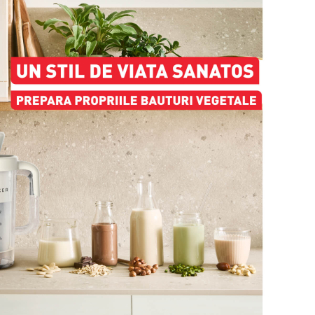 Aparat pentru preparat lapte vegetal Tefal Easy Milker VZ700AE0, 1 L, baza detasabila, crem [5]