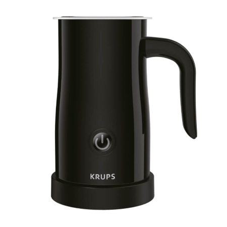 Bucatarie - Aparat pentru spumat laptele Krups XL100810, 150 ml, 500 W, baza rotativa, invelis antiaderent, Negru
