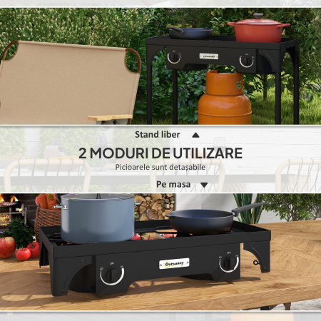  Aragaz Exterior 150.000 BTU - 2 Arzatoare Propan, Presiune Mare [4]