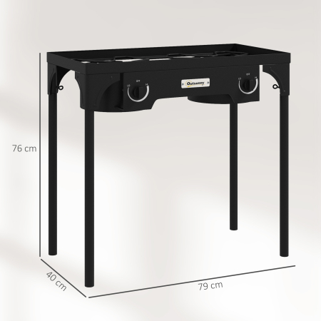  Aragaz Exterior 150.000 BTU - 2 Arzatoare Propan, Presiune Mare [2]