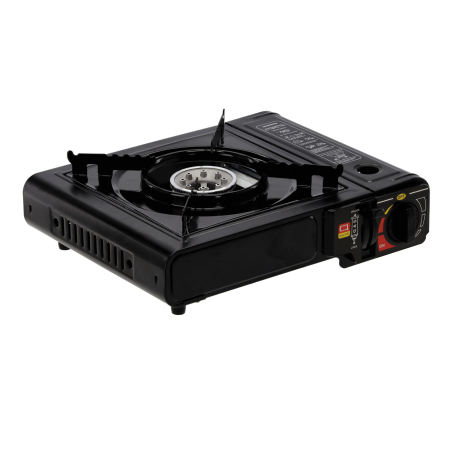 Aragaz portabil camping rulote cartuse gaz 2500w compact, 34x26x9 cm, usor de transportat, negru