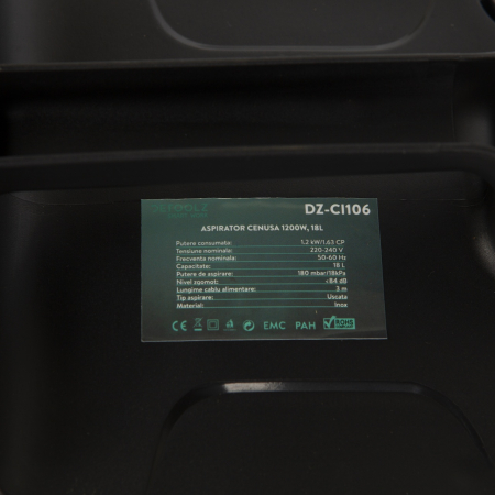 Aspirator cenusa 1200W, 18L [1]