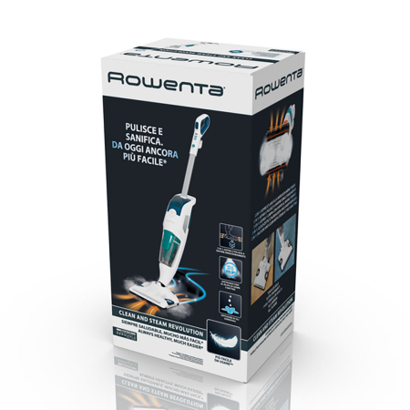Aspirator cu abur Rowenta Clean & Steam Revolution RY7757WH, 1500W, autonomie abur până la 30 min, recipient praf 0.3L, recipient apă 0.47L, difuzo [7]