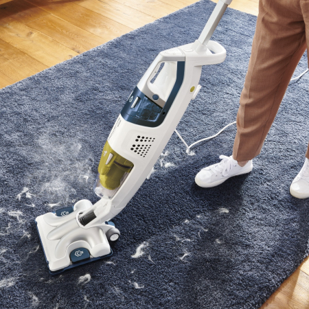 Aspirator cu abur Rowenta RY8561WH Clean & Steam Multi, 1700 W, autonomie abur 30 min, recipient praf 0.5 L, recipient apa 0.4L, Alb/Albastru [6]