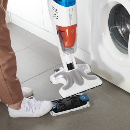 Aspirator cu abur Rowenta RY8561WH Clean & Steam Multi, 1700 W, autonomie abur 30 min, recipient praf 0.5 L, recipient apa 0.4L, Alb/Albastru [2]