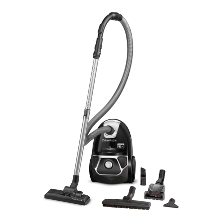 Bucatarie - Aspirator cu sac Rowenta Compact Power Animal Care RO3985EA, 900W, tub telescopic, Sac Hygiene+, negru