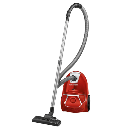 Aspirator cu sac Rowenta Compact Power parquet RO3923EA, 750W, Clasa A, Tub telescopic din metal, Sac Hygiene+, Rosu [4]
