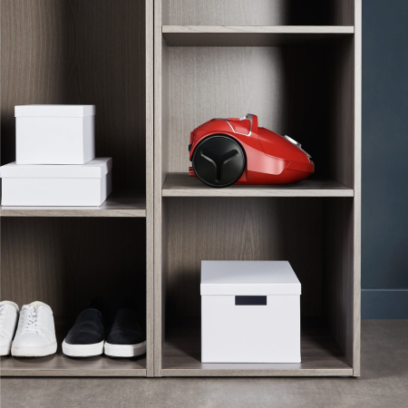 Aspirator cu sac Rowenta Compact Power parquet RO3953EA, 900W, Clasa A, Tub telescopic din metal, Sac Hygiene+, Rosu [2]