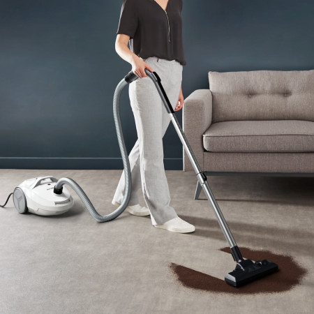 Aspirator cu sac Rowenta Compact Power RO3927EA, 750W, filtrare 2 nivele 99.98%, recipient sac 3L, raza de operare 8.8m, alb [9]