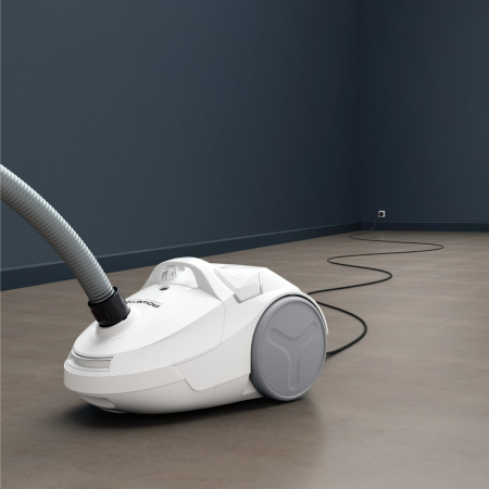 Aspirator cu sac Rowenta Compact Power RO3927EA, 750W, filtrare 2 nivele 99.98%, recipient sac 3L, raza de operare 8.8m, alb [8]
