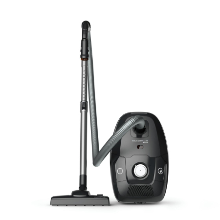 Aspirator cu sac Rowenta Green Force Max Silence RO6136EA, 750 W, 70% plastic reciclat, 3 niveluri de filtrare, sac Hygiene+, Negru/argintiu  [12]