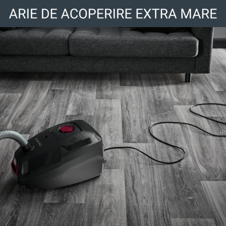 Aspirator cu sac Rowenta RO4933EA, 900W, Clasa A, 75 dB, 4.5 L, Negru [2]