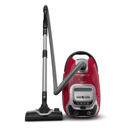 Aspirator cu sac Rowenta Silence Force 5* RO7473EA, motor Effitech, 400W, accesorii Animal Care, 3 niveluri de filtrare, Rosu [2]