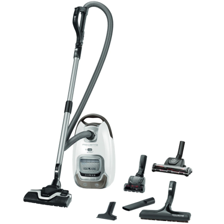 Aspirator cu sac Silence Force Effitech® RO7487EA, motor Effitech, filtrare HEPA, 57 dB(A), alb & gri [1]