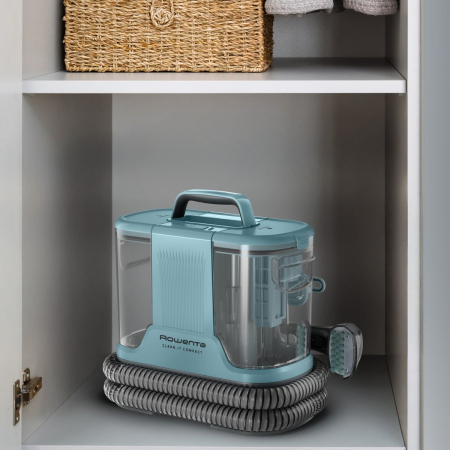 Aspirator cu spalare Rowenta Clean IT Compact IN3021F0, 400W, rezervor apa & detergent 1.4L, rezervor apa murdara 0.85L, functie autocuratare, accesoriu spatii inguste, detergent inclus, verde [5]