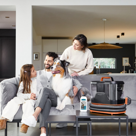 Aspirator cu spalare Rowenta Clean IT IN5011F0, 400W, rezervor apa & detergent 1.8L, rezervor apa murdara 1.5L, functie autocuratare, accesoriu spatii inguste, detergent inclus, portocaliu & negru [10]