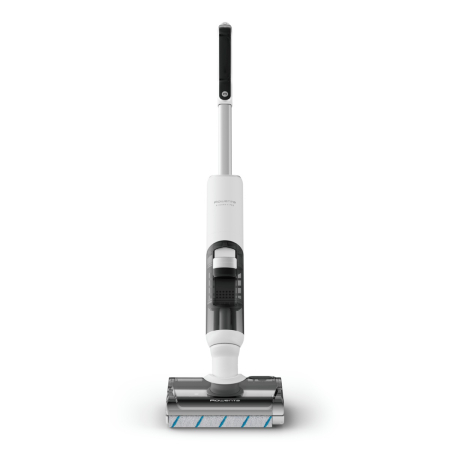 Aspirator cu spalare Rowenta X-Clean 5 Pro GZ5435E0, 250 W, 530 RPM, pana la 50 min autonomie, ecran LED, functie uscare & autocuratare, tehnologie anti-incalcire, compatibil cu detergenti, alb & negr [8]