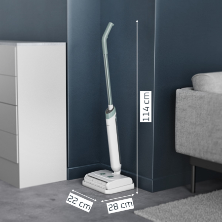 Aspirator cu spalare Rowenta X-Wash GZ1032E0, 370 RPM, pana la 40 min autonomie, aspirare umeda si uscata, 2 moduri, design flexibil 180°, rola motor [15]