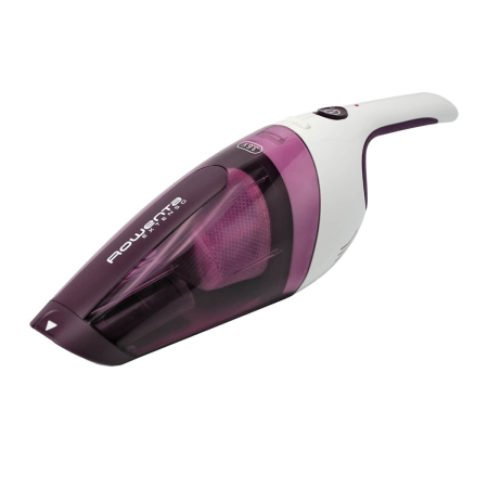 Bucatarie - Aspirator de mana Rowenta Extenso Dry AC232001, Sistem ciclonic, filtru permanent, alb/Visiniu