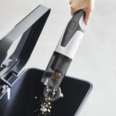 Aspirator de mana Rowenta X-Touch AC9736WO, autonomie 10 min, 2 accesorii, recipient 200ml, gri&alb [7]
