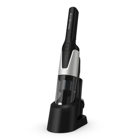 Bucatarie - Aspirator de mana Rowenta X-Touch AC9736WO, autonomie 10 min, 2 accesorii, recipient 200ml, gri&alb
