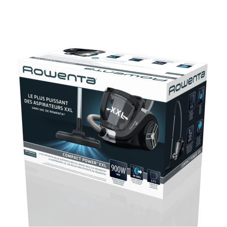 Aspirator fara sac Compact Power XXL RO4B25EA, 900 W, recipient pentru praf 2.5 L, 3 niveluri de filtrare, negru [11]