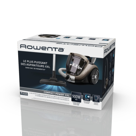 Aspirator fara sac Compact Power XXL RO4B50EA, 900 W, recipient pentru praf 2.5 L, 3 niveluri de filtrare, crem [8]