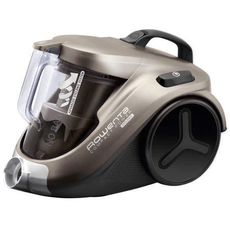Aspirator fara sac Rowenta Compact Power Cyclonic Animal Care RO3786EA, accesoriu spatii inguste, 1.5L, 750W,  culoare cafeniu [2]