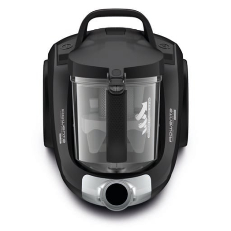 Aspirator fara sac Rowenta Compact Power XXL RO4855EA, 550W, tehnologie mono-ciclonica, capacitate rezervor 2.5L, cablu 6.2m, negru/gri [3]