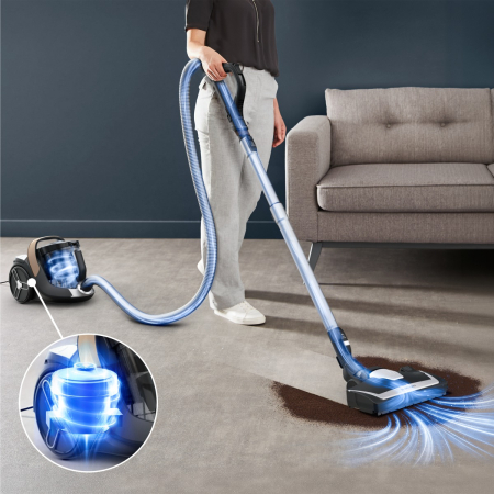 Aspirator fara sac Rowenta Silence Force Cyclonic 8 RO7C44E0, 900 W, recipient praf 2.5 L, nivel zgomot 66 dB, raza de actiune 9 m, filtrare HEPA 99.9 [3]
