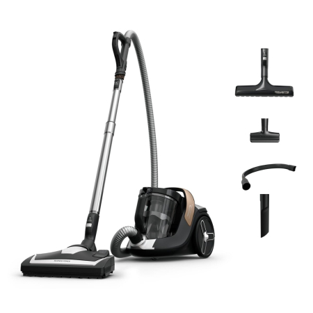 Electrocasnice - Aspirator fara sac Rowenta Silence Force Cyclonic 8 RO7C44E0, 900 W, recipient praf 2.5 L, nivel zgomot 66 dB, raza de actiune 9 m, filtrare HEPA 99.9