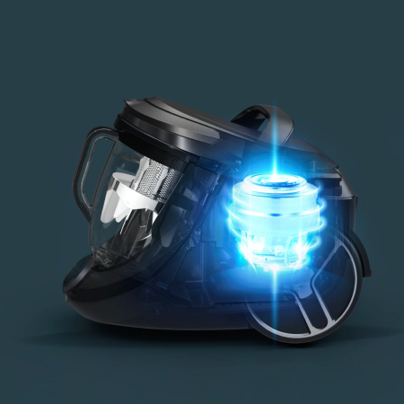 Aspirator fara sac Rowenta Silence Force Cyclonic Effitech® RO7935EA, 500 W, recipient pentru praf 2.5 L, 3 niveluri de filtrare, negru [5]
