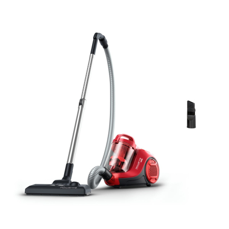 Bucatarie - Aspirator fara sac Rowenta Swift Power Cyclonic RO2913EA, 750W, 3 niveluri de filtrare, Tehnologie Effiwatts, acoperire 7.5m, motor Effitech, rosu