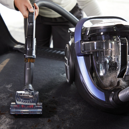 Aspirator fara sac Silence Force Cyclonic Effitech® RO7971EA, 500 W, recipient pentru praf 2.5 L, 3 niveluri de filtrare, negru & albastru [5]