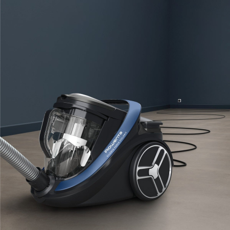 Aspirator fara sac Silence Force Cyclonic Effitech® RO7971EA, 500 W, recipient pentru praf 2.5 L, 3 niveluri de filtrare, negru & albastru [3]